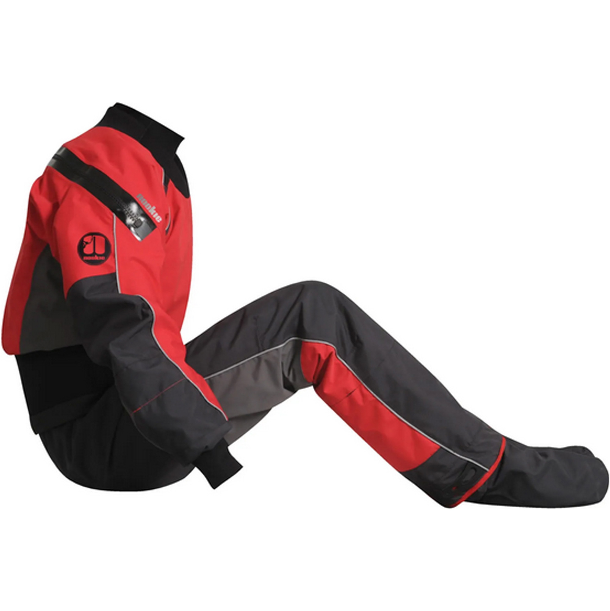 2026 Nookie Charger Kayak Drysuit Charcoal Grey Red DR10